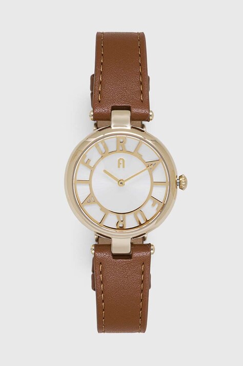 Ρολόι Furla χρώμα: καφέ