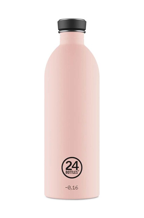Φιάλη νερού 24bottles Urban Bottle 1000ml Dusty Pink χρώμα: ροζ, Urban.1L.StoneDustyPink