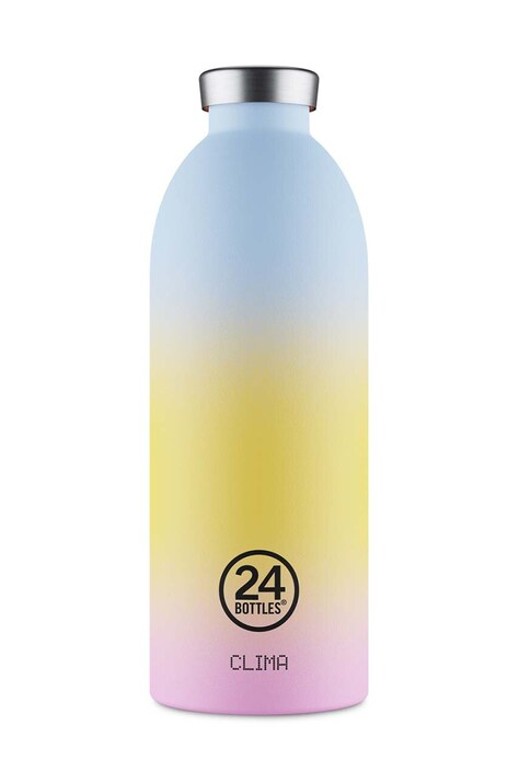 Θερμός 24bottles Clima Bottle 850ml Aurora χρώμα: κίτρινο, Clima.850.Aurora