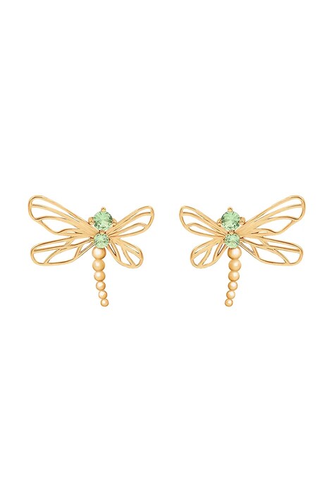 Επιχρυσωμένα σκουλαρίκια Lilou Dragonfly 182/22/KOL/AZU/ZIC/PO