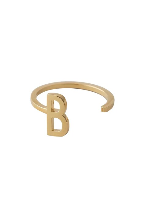 Δαχτυλίδι από επιχρυσωμένο ασήμι Design Letters 90601000B