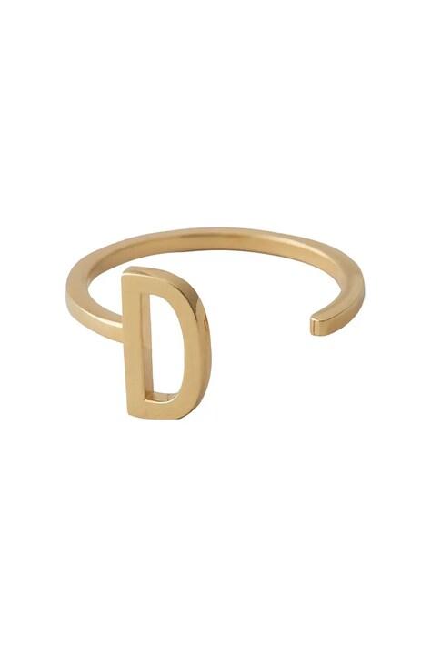 Δαχτυλίδι από επιχρυσωμένο ασήμι Design Letters 90601000D