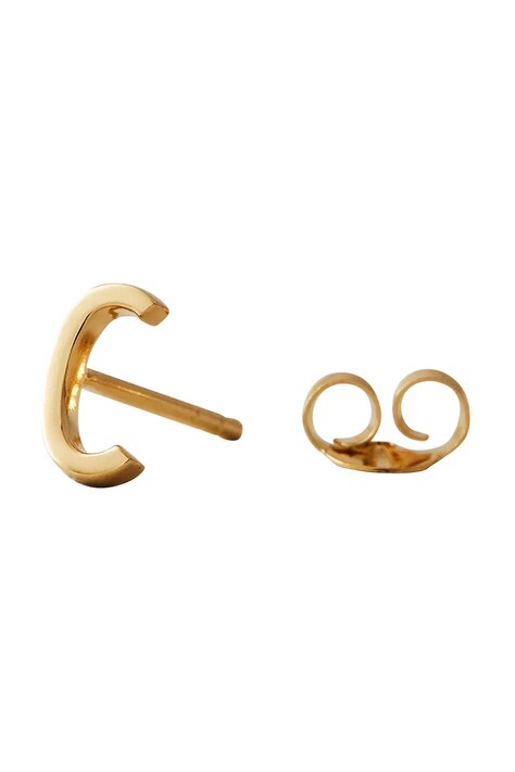 Επιχρυσωμένο ασημένιο σκουλαρίκι Design Letters 90401001C