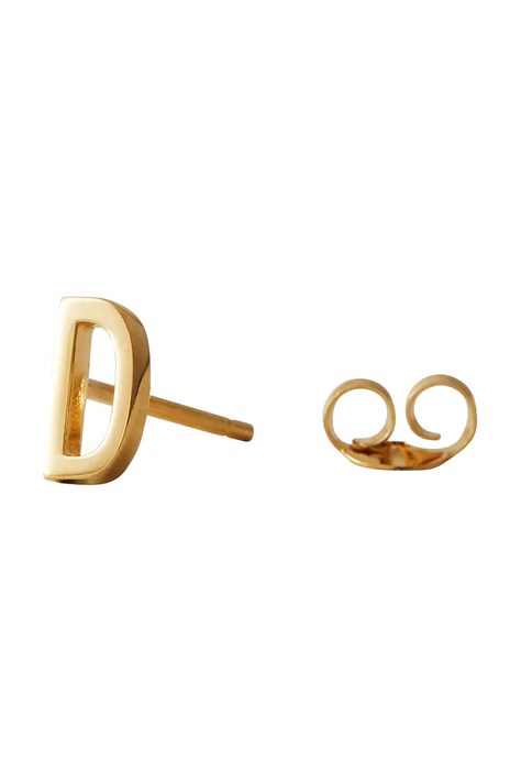 Επιχρυσωμένο ασημένιο σκουλαρίκι Design Letters 90401001D