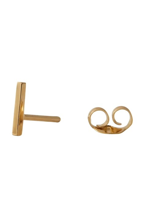 Επιχρυσωμένο ασημένιο σκουλαρίκι Design Letters 90401001I