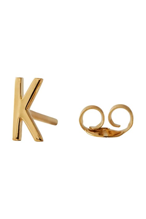 Επιχρυσωμένο ασημένιο σκουλαρίκι Design Letters 90401001K