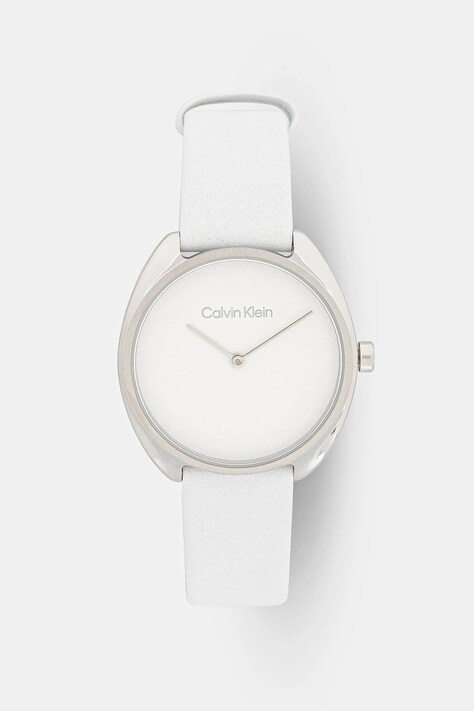 Ρολόι Calvin Klein χρώμα: άσπρο, 25200274