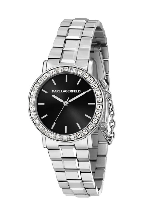 Ρολόι Karl Lagerfeld χρώμα: ασημί, R0553100507