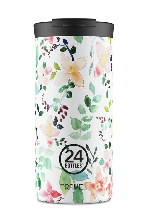 Θερμική κούπα 24bottles Travel Tumbler 600ml Little Buds χρώμα: πολύχρωμο, Travel.Tumbler.600.LittleBuds