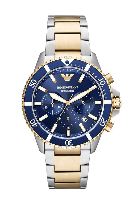Ρολόι Emporio Armani χρώμα: ασημί