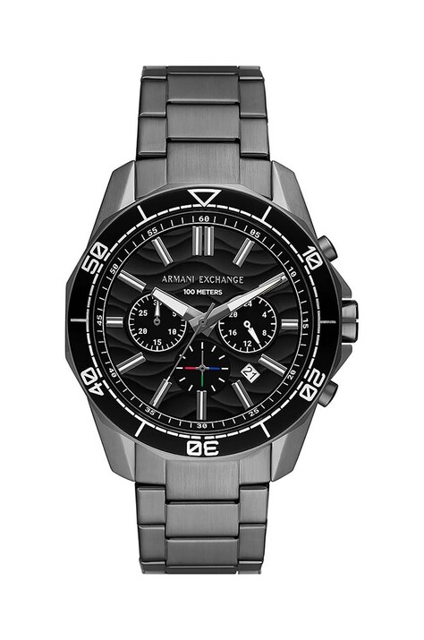 Ρολόι Armani Exchange χρώμα: γκρι