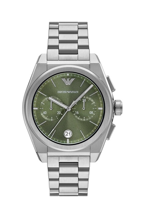 Ρολόι Emporio Armani Federico Chronograph χρώμα: πράσινο, AR11640