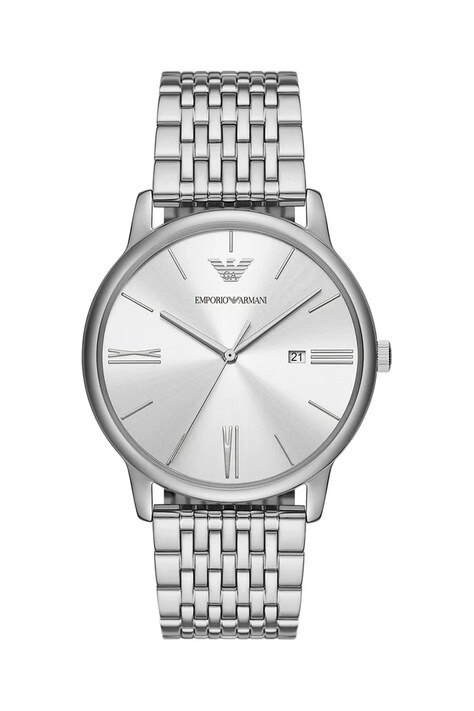 Ρολόι Emporio Armani χρώμα: ασημί, AR11599