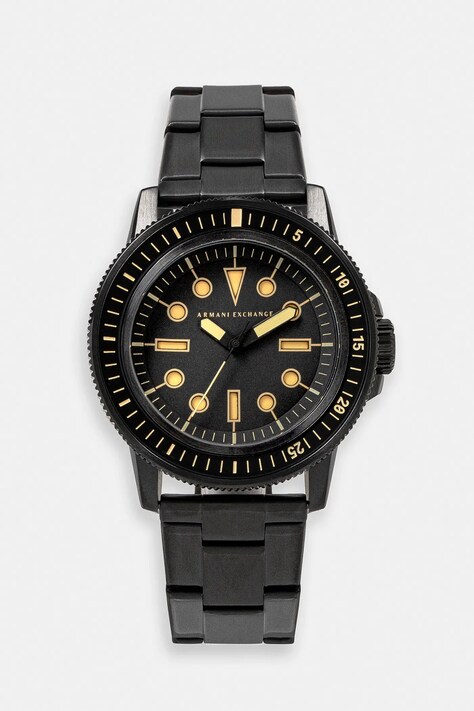 Ρολόι Armani Exchange χρώμα: μαύρο, AX1855