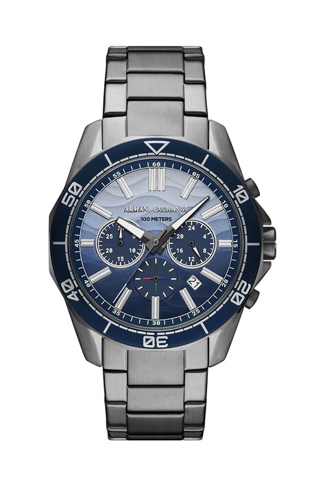 Ρολόι Armani Exchange SPENCER χρώμα: γκρι, AX1967