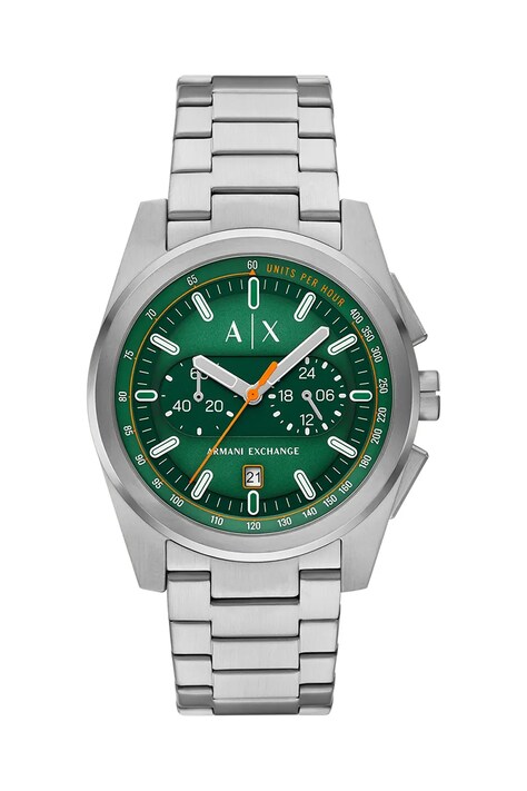 Ρολόι Armani Exchange PARKER χρώμα: ασημί, AX2862