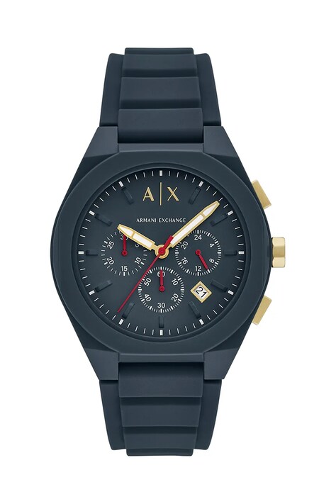 Ρολόι Armani Exchange RAFAEL χρώμα: μαύρο, AX4168