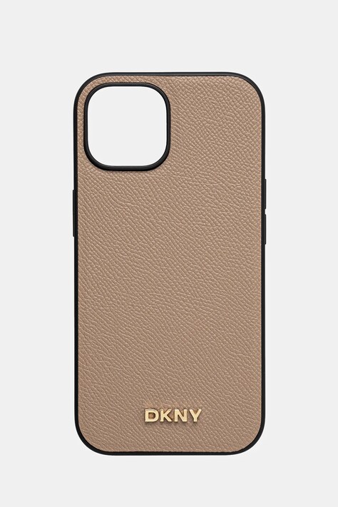 Θήκη κινητού Dkny iPhone 15 6.1 χρώμα: μπεζ, DKHMP15SPGHLME