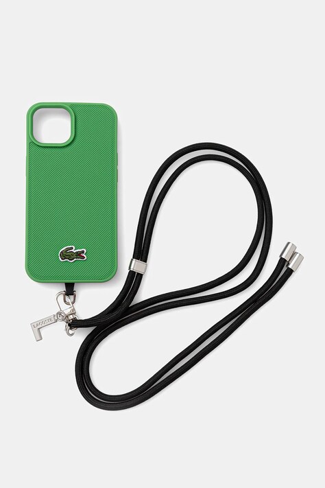 Θήκη κινητού Lacoste iPhone 15 χρώμα: πράσινο, LCHMBCP15SPVCN
