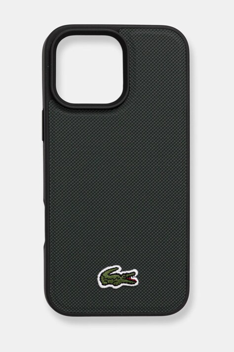 Θήκη κινητού Lacoste iPhone 16 Pro Max χρώμα: πράσινο, LCHMP16XPVCE
