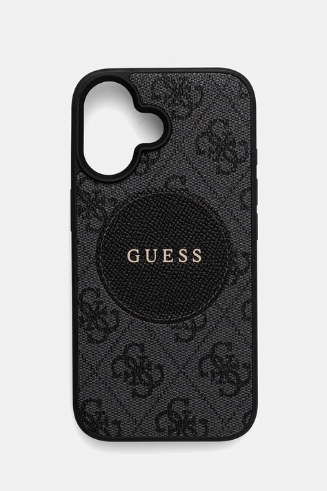 Guess iPhone 16 χρώμα: μαύρο, GUHMP16SP4PGRSGK