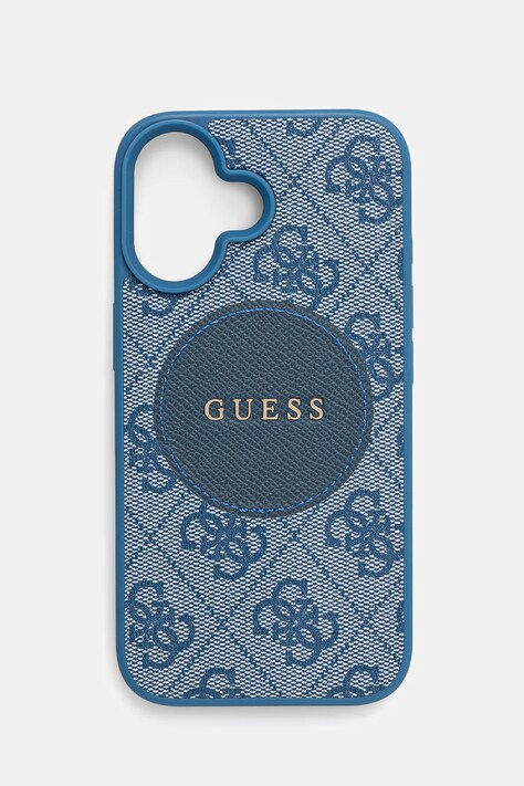 Θήκη κινητού Guess iPhone 16 χρώμα: μπλε, GUHMP16SP4PGRSGB