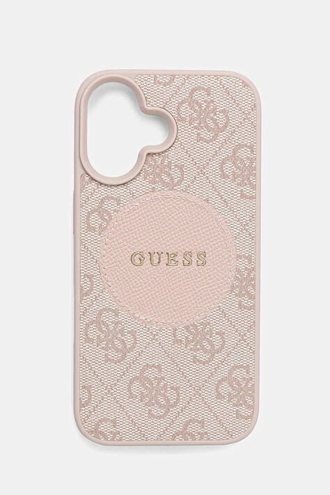 Θήκη κινητού Guess iPhone 16 χρώμα: ροζ, GUHMP16SP4PGRSGP