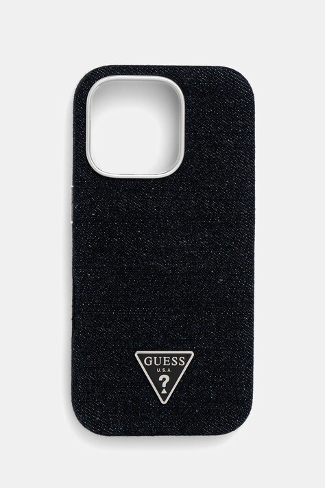 Θήκη κινητού Guess iPhone 16 Pro χρώμα: μαύρο, GUHMP16LRJFWTLK