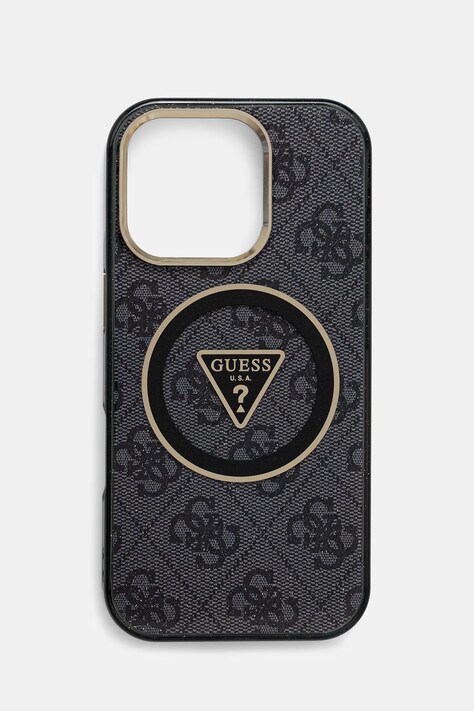 Θήκη κινητού Guess iPhone 16 Pro χρώμα: μαύρο, GUHMP16LHG4PRTGK