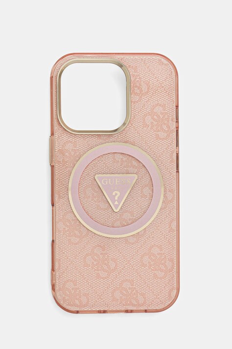 Θήκη κινητού Guess iPhone 16 Pro χρώμα: ροζ, GUHMP16LHG4PRTGP