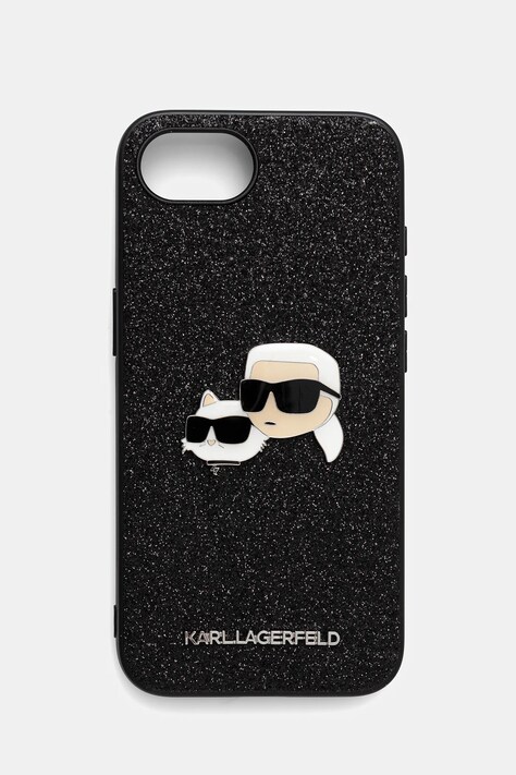 Θήκη κινητού Karl Lagerfeld iPhone 16e χρώμα: μαύρο, KLHCPSE4PFGKCPK