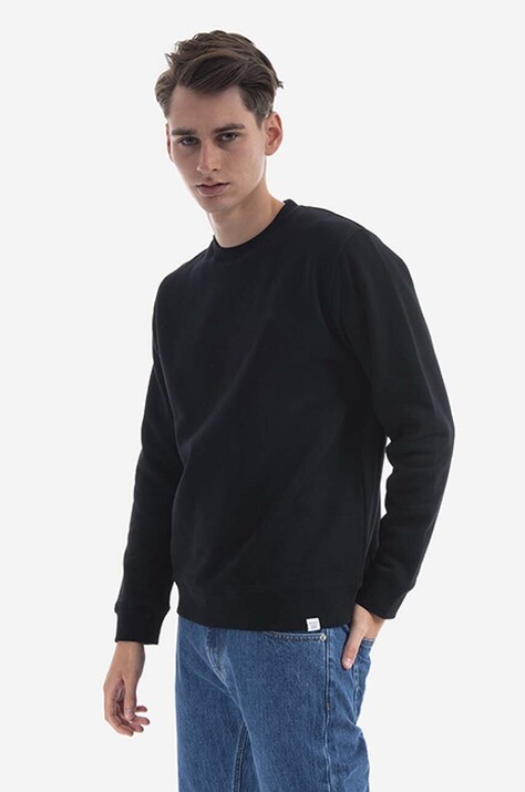 Βαμβακερή μπλούζα Norse Projects Vagn Classic Crew χρώμα: μαύρο