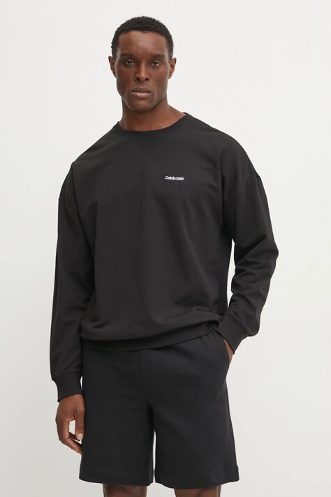 Φούτερ lounge Calvin Klein Underwear χρώμα: μαύρο, 000NM2300E
