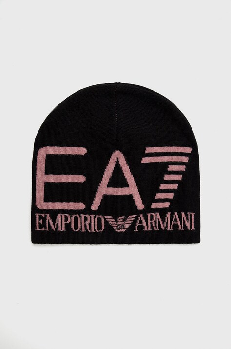 Καπέλο EA7 Emporio Armani χρώμα: μαύρο,