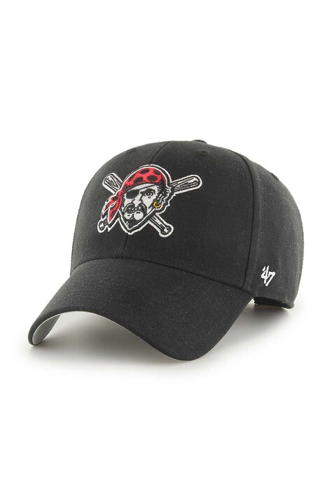 Καπάκι με μείγμα μαλλί 47 brand MLB Pittsburgh Pirates MLB Pittsburgh Pirates χρώμα: μαύρο  B-MVP20WBV-BKO