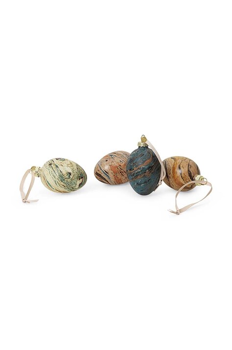 Χριστουγεννιάτικα στολίδια ferm LIVING Marble Easter Eggs 4-pack