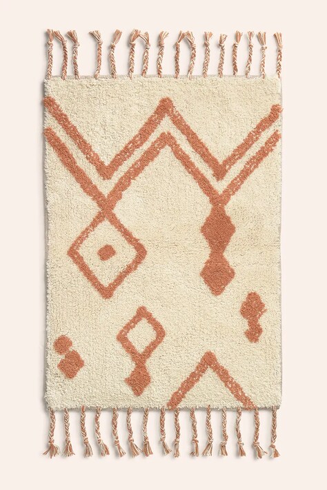 Χαλί μπάνιου Calma House Fauve 50 x 70 cm χρώμα: άσπρο