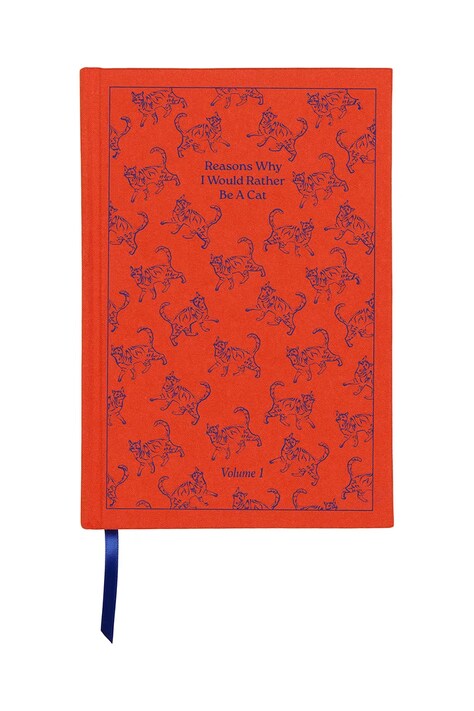 Σημειωματάριο Designworks Ink Reasons Why I Would Rather Be A Cat Journal χρώμα: κόκκινο