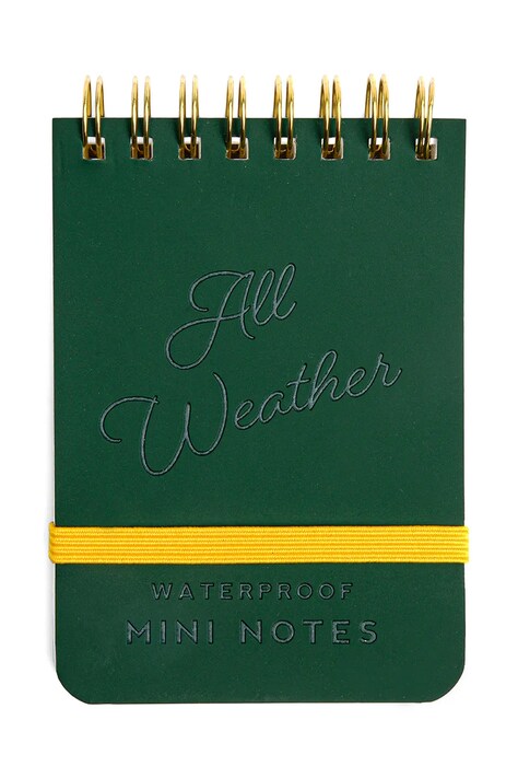 Αδιάβροχο σημειωματάριο τσέπης Pocket Waterproof Note Book χρώμα: πράσινο