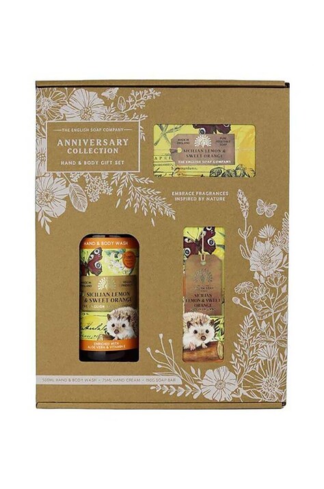 Σετ καλλυντικών για καθημερινή φροντίδα The English Soap Company Gift Box Sicilian Lemon&Sweet Orange 3-pack