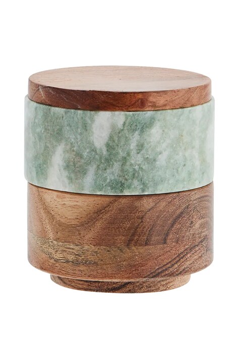 Δοχεία μπαχαρικών με καπάκι Madam Stoltz Marble 2-pack χρώμα: πολύχρωμο