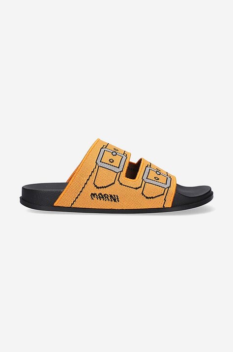 Παντόφλες Marni Sandal χρώμα πορτοκαλί SAMR003802.P4547