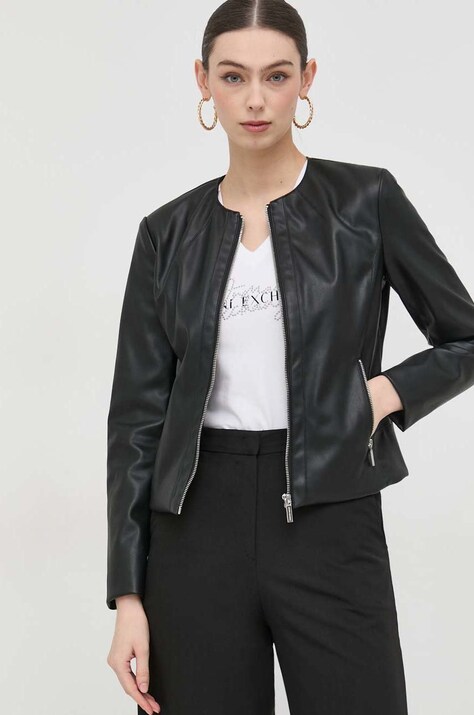 Μπουφάν Armani Exchange χρώμα: μαύρο