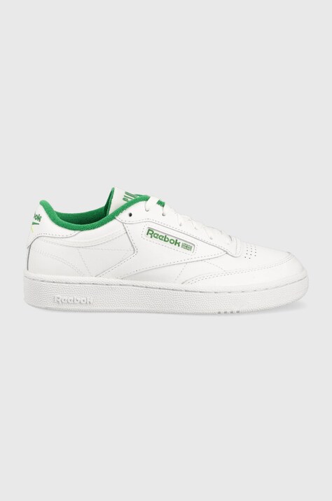 Δερμάτινα αθλητικά παπούτσια Reebok Club C 85 χρώμα άσπρο