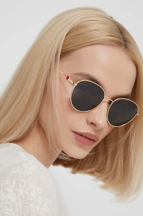 Γυαλιά ηλίου Love Moschino χρώμα: χρυσαφί