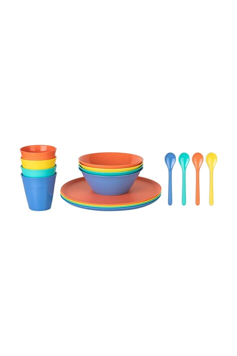 Επιτραπέζια σκεύη για 4 άτομα Koziol Nora Set Lollipop 16-pack χρώμα: πολύχρωμο