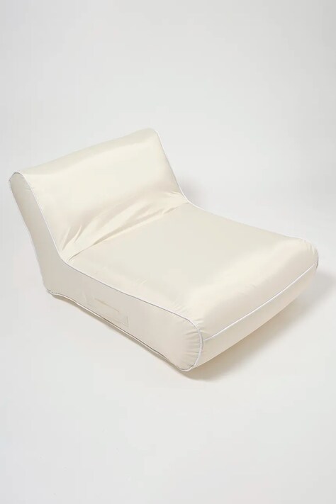 Στρώμα αέρα για κολύμπι SunnyLife Luxe Casa Cream χρώμα: μπεζ