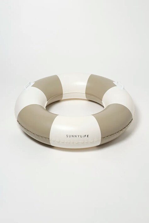 Σωσίβιο κολύμβησης SunnyLife Rustico Driftwood Stripe χρώμα: καφέ