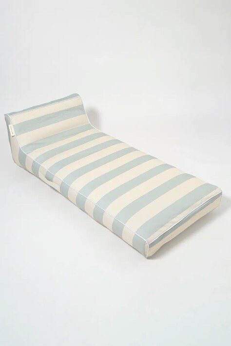 Στρώμα αέρα για κολύμπι SunnyLife Lazy Days Blue Stripe χρώμα: μπλε