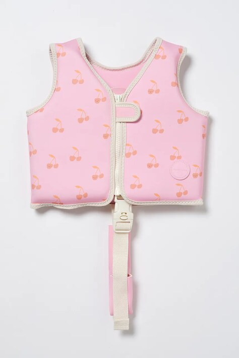 Παιδικό γιλέκο κολύμβησης SunnyLife Cotton Candy Cherry 1-2 years χρώμα: ροζ